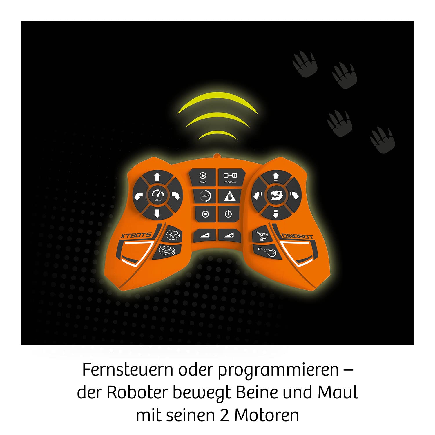 KOSMOS 621155 Rex - Der Dino Bot, Tyrannosaurus Rex, Roboter, Bausatz, Programmieren Lernen für Kinder, Spielzeug für Kinder, Infrarot, Experimentierkasten ab 8-12 Jahre