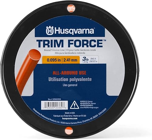 Husqvarna 529337013 Trim Force Round String Trimmer Line, Naranja