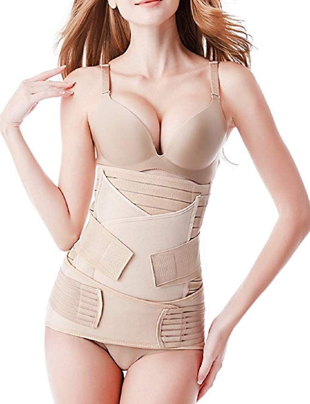 3 in 1 Postpartum Belt Girdle Post Belly Belt After Birth Belly Band Postpartum Support C-section Recovery Belt for Women All Size Waist Pelvis Postnatal Belt Body Shaper