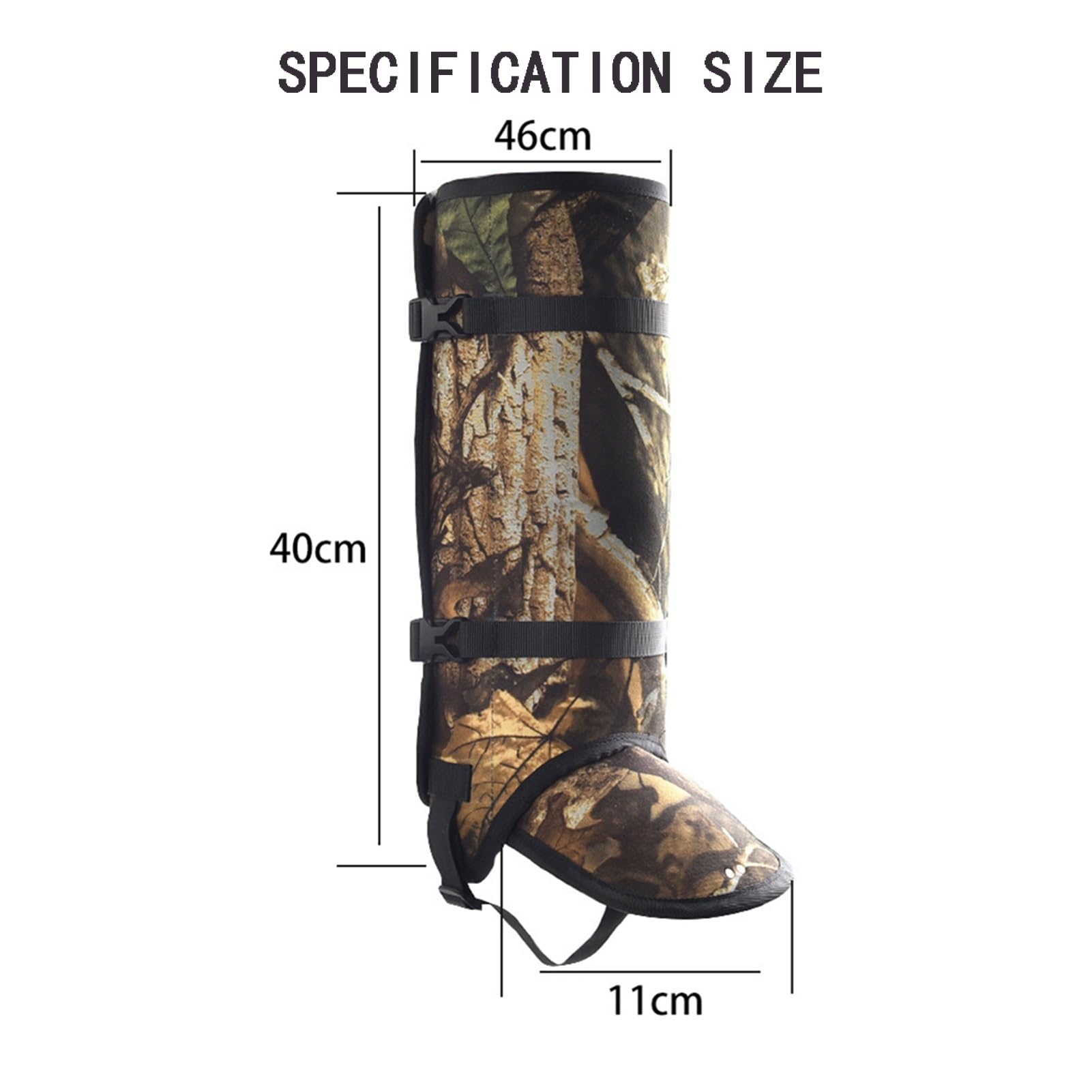 Guêtres de Jambe, guêtres de Raquettes à Neige épaisses à l'épreuve des Serpents, guêtres d'extérieur, adaptées au Camping, à l'alpinisme, au Plein air, à la Chasse et à Tout Mauvais Temps