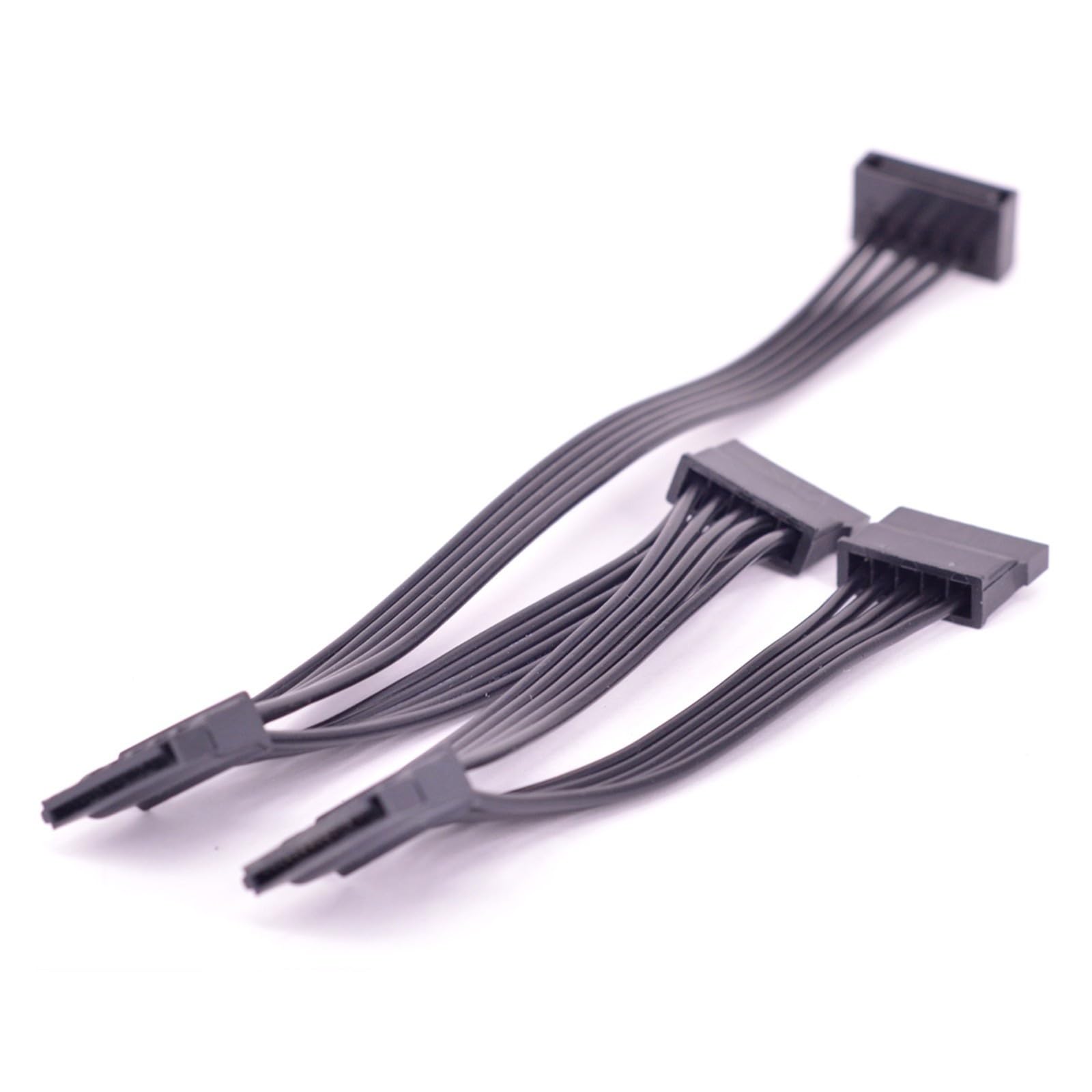 Cavo sdoppiatore di alimentazione SATA 18 AWG da 15 pin maschio a 4 femmine