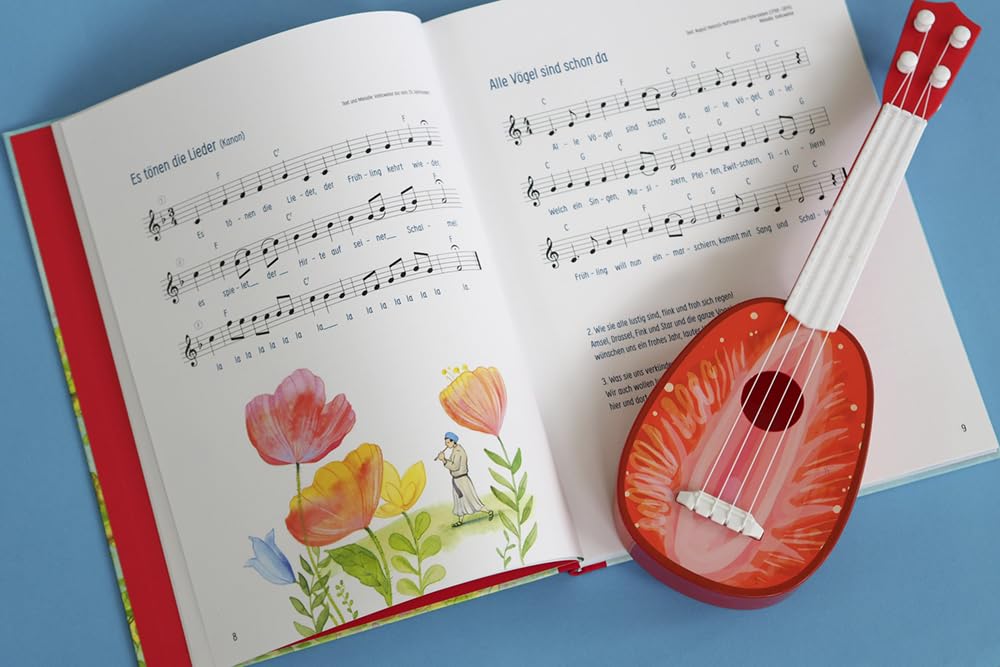 Die 100 schönsten Kinderlieder - Mit einfachen Noten und Akkorden für Gitarre und Klavier: Illustriertes Liederbuch für Kinder ab 4 Jahren - mit einer ... Gebete, Lieder und Geschichten für Kinder)