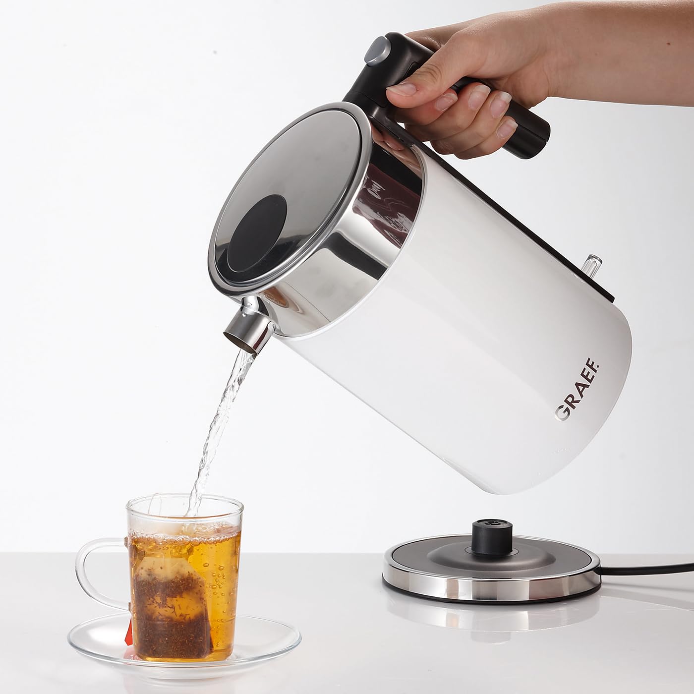 Graef czajnik akrylowy 1,5 l, biały