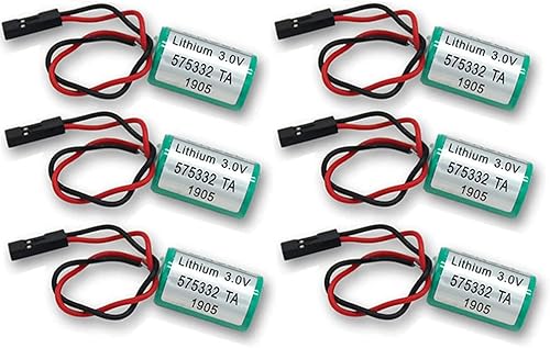 575332/575332TA 3V PLC Batería de litio de repuesto para Siemens 810D 840D (paquete de 6)
