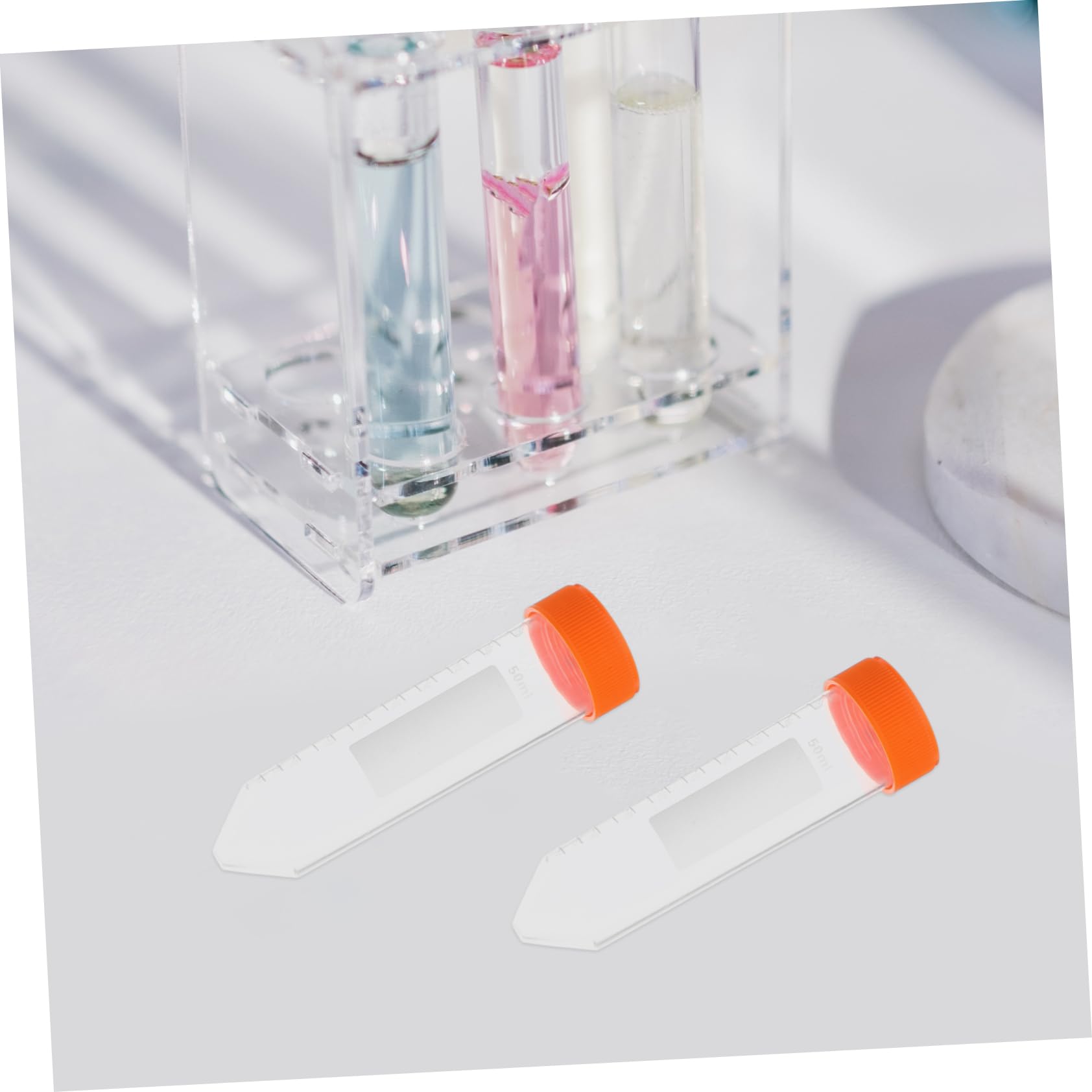 SOLUSTRE 50-ml Zentrifugenröhrchen aus Pp mit Skala für Laborversuche