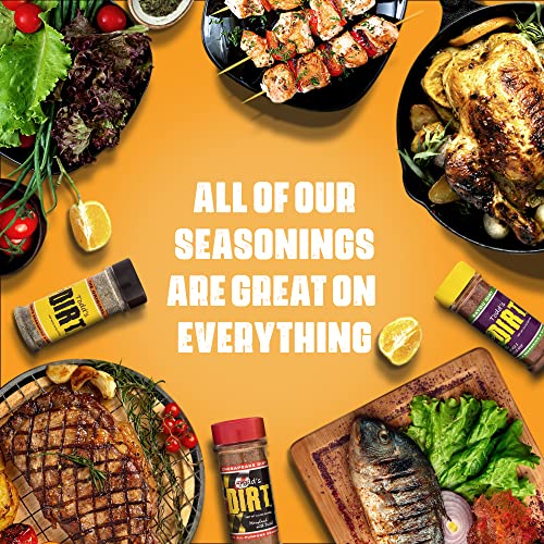 Todd’s Dirt - All Purpose Seasoning & Bbq Rub Sampler Set, Gourmet Seasoning That’s Great On Everything, Spices & Seasonings Set, All Natural With No Msg & Gluten-Free, 3 Pack #TOP5