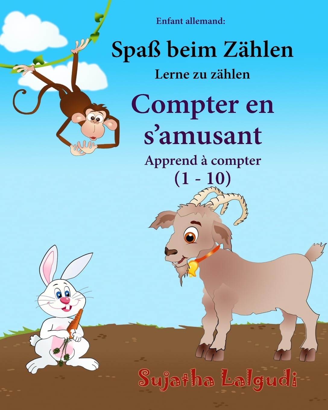 Enfant allemand: Compter en s’amusant: Un livre d'images pour les enfants (Edition bilingue français-allemand), Animaux enfants (bilingue allemand francais), Apprendre allemand enfant: Volume 2