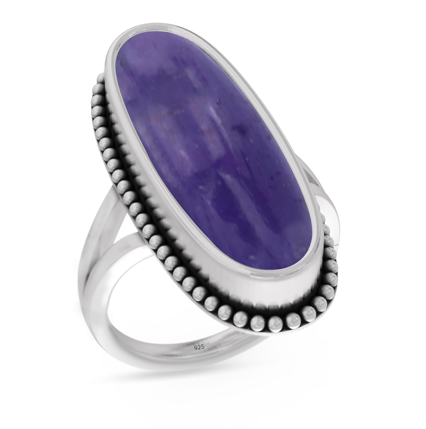 925 Sterling Silver Ring For Women & Girls Genuine Amethyst Ring Sterling Silver Handmade Ring February Birthstone Purple Gemstone Ring