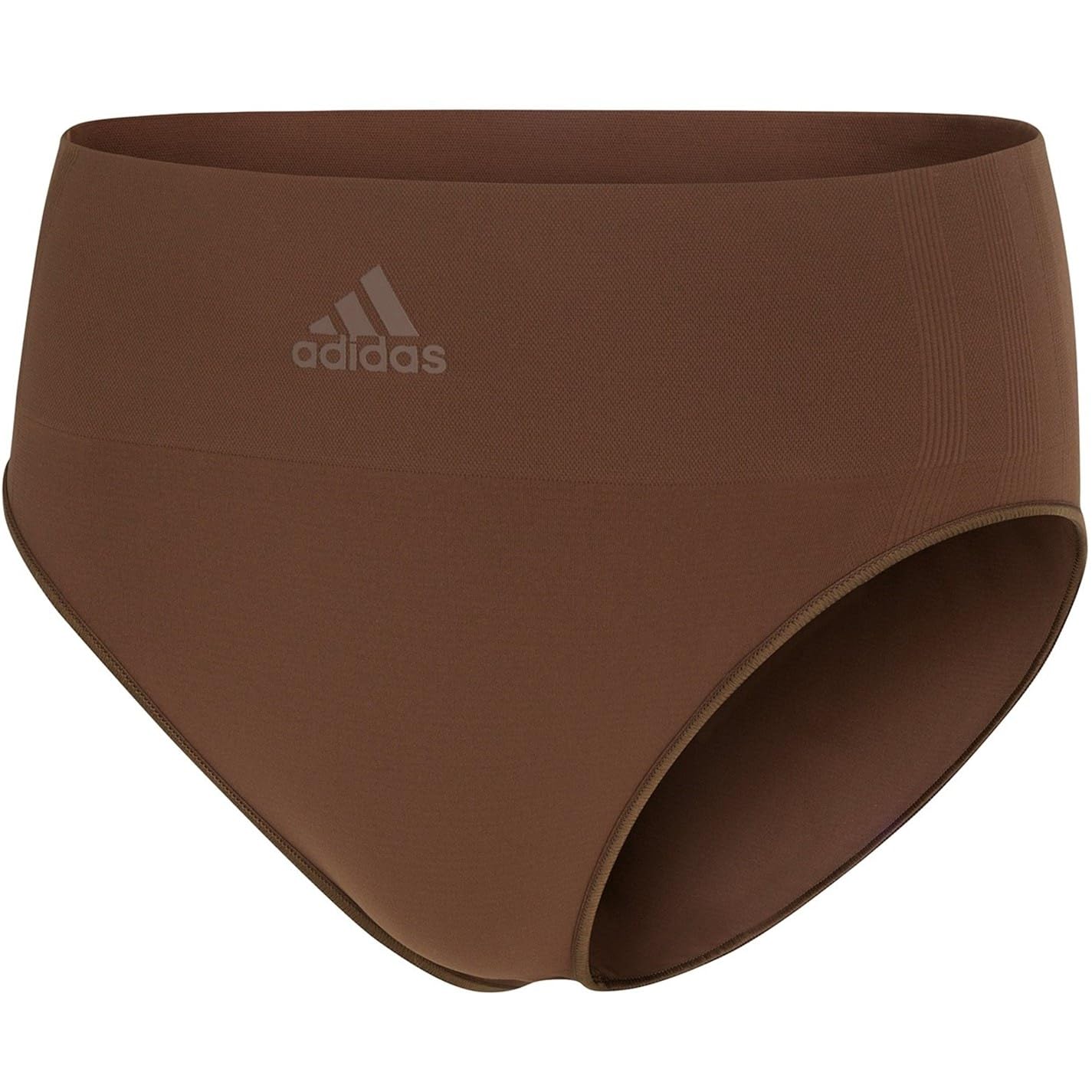 adidas Womens Active Seamless Micro Stretch High Leg Brief Toasted Mocha 18