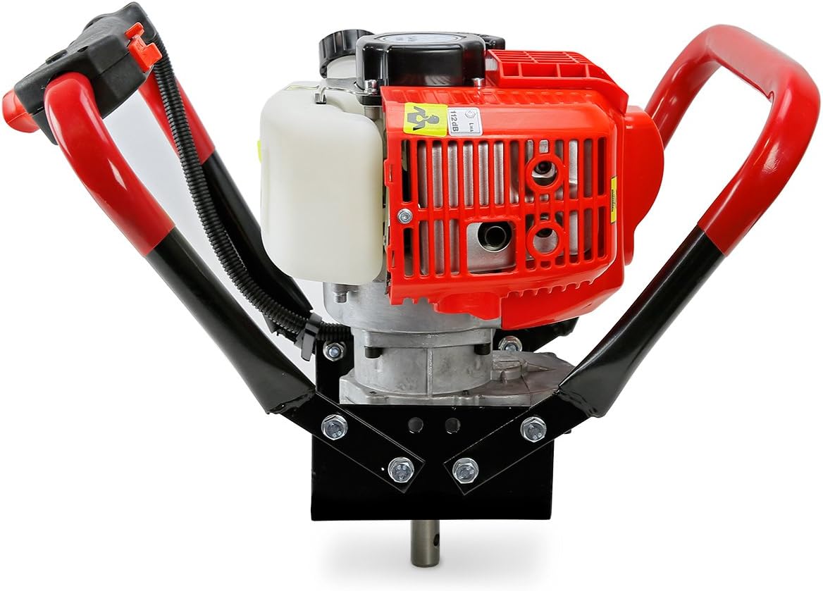 XtremepowerUS V-Type 55CC 2 Stroke Gas Post Hole Digger One Man Auger EPA Machine Plant Soil Digging Fence : Patio, Lawn & Garden