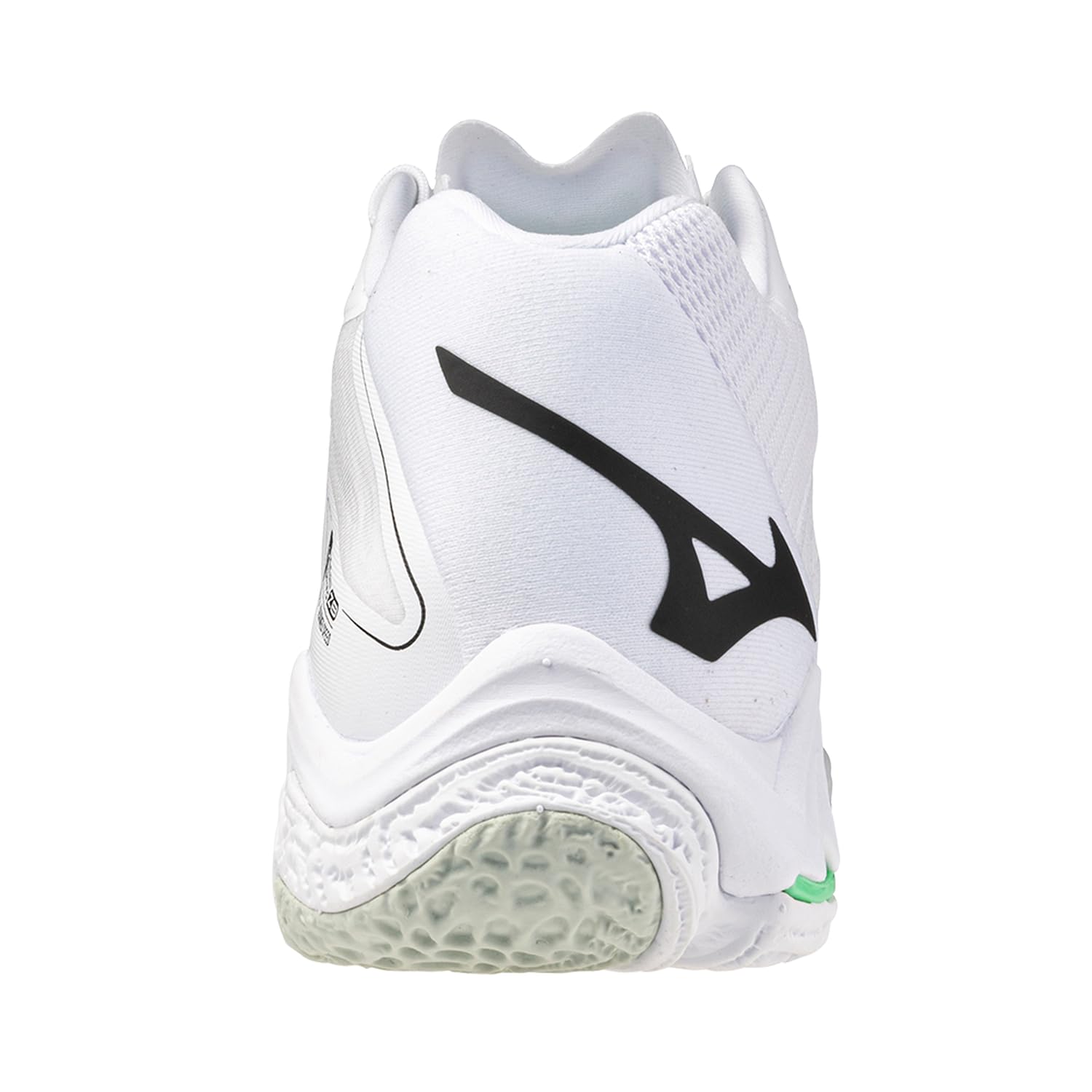 Mizuno Wave Lightning Z8 Mid - Zapatillas de voleibol profesionales, color blanco/negro/Frozen Emerald