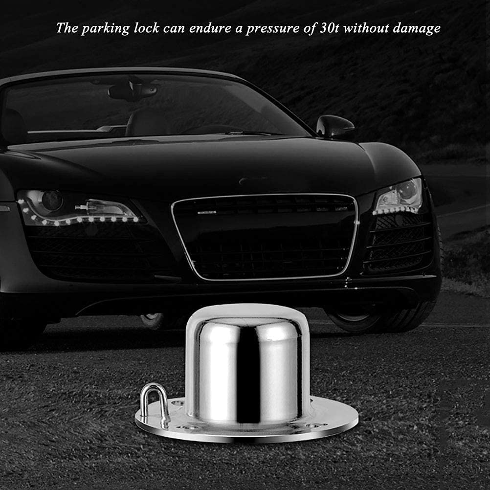 Safety Bollard Traffic Delineator Post, Stainless Steel Security Posts and Kunststoffkette for Driveways Reflective Tape Barrier Hanging Ring Movable Base Easy(800mmx76mm)
