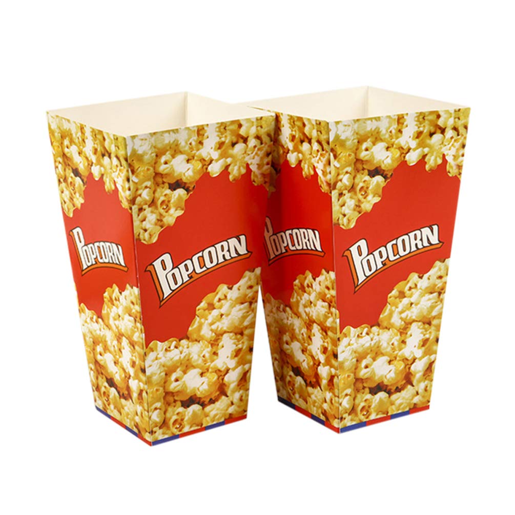 Buy YARNOW 100pcs Paper Popcorn Box Open Top Popcorn Box Popcorn Container Popcorn Bucket