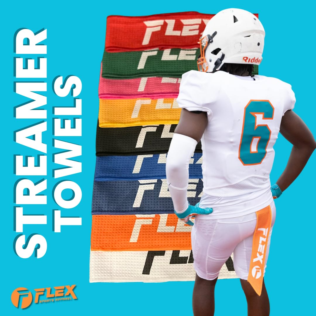 Flex Pro Team Football Streamer Towels (Yellow)