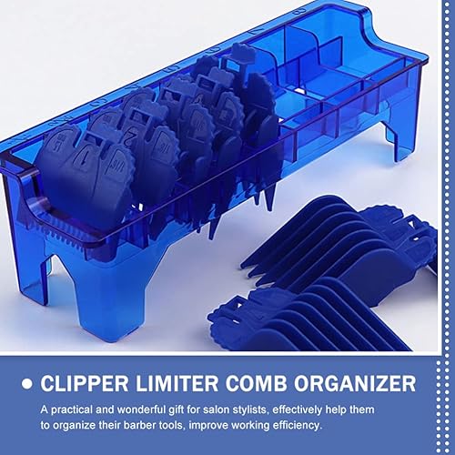 Miniatura 12 de Beaupretty Suministros de peluquería Accesorios Guía Peine Caja de almacenamiento Clipper Guard Holder Hair Clipper Peine Caja de almacenamiento Rojo