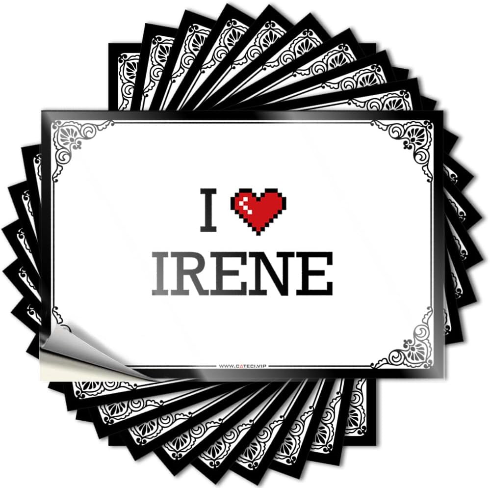 Vintage Bumper, Desk Accessories for Men Hard I Love Irene | Funny Quote Motorcycle Decals(6X9CM)