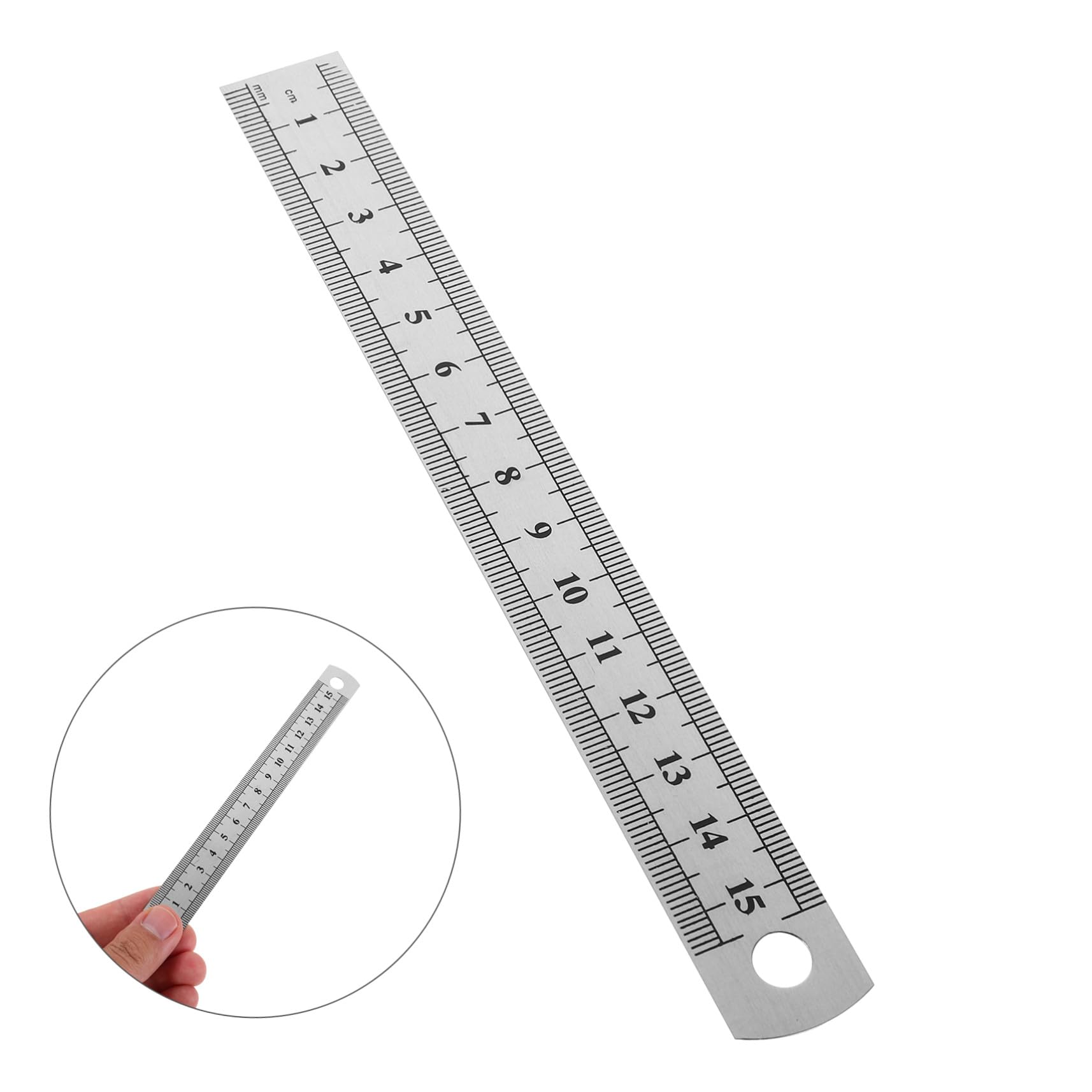 Homoyoyo 30 Pièces Règle Métallique Acier Inoxydable Règle Droite Précision pour Mesure Guitare Dessin Menuiserie
