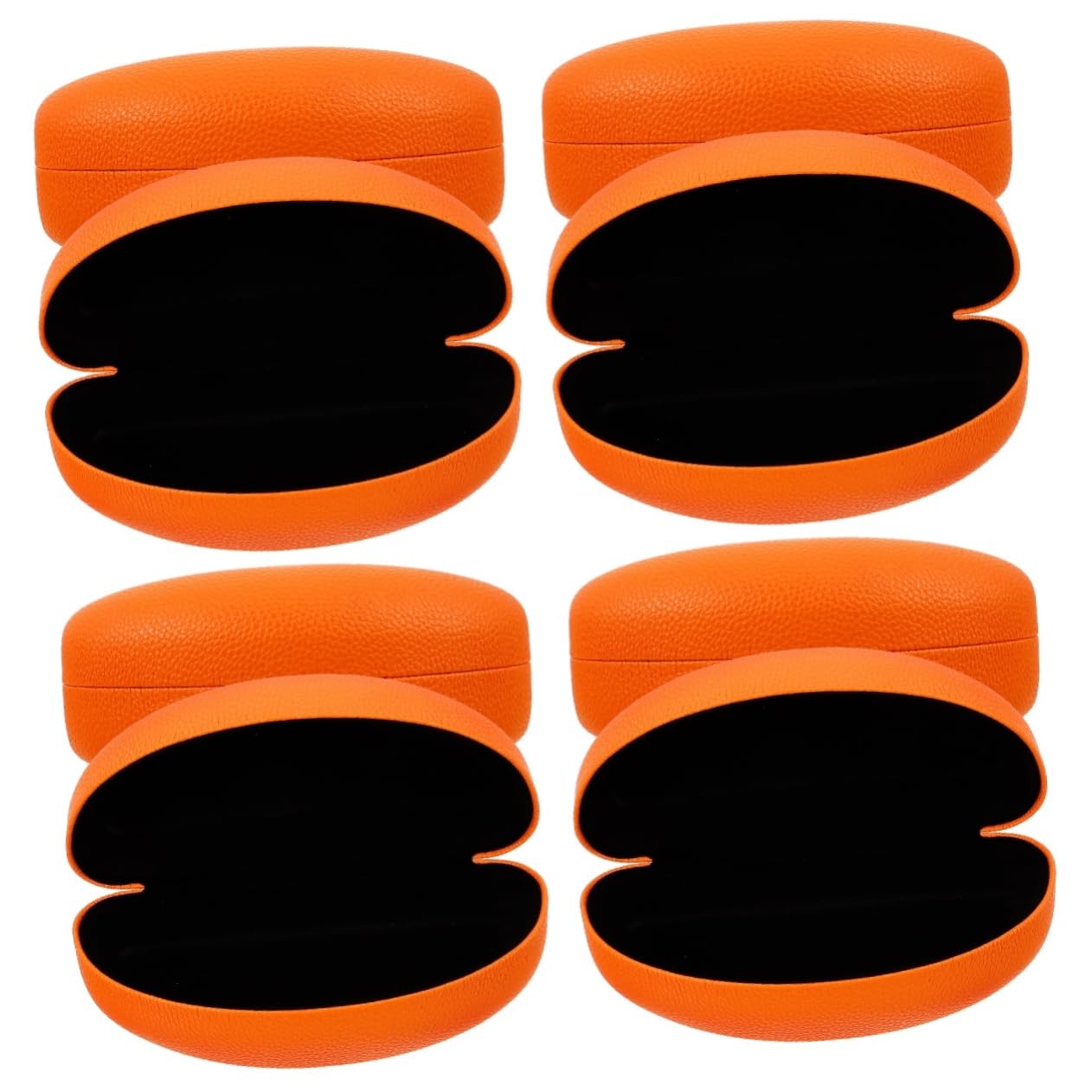 Healvian 4 Set Elegante Custodia Per Occhiali in Pelle Antigraffio Porta Occhiali Da Sole Adatto Per Occhiali Compatto Portatile Per Viaggio Uso Quotidiano 2 Pezzi * 4