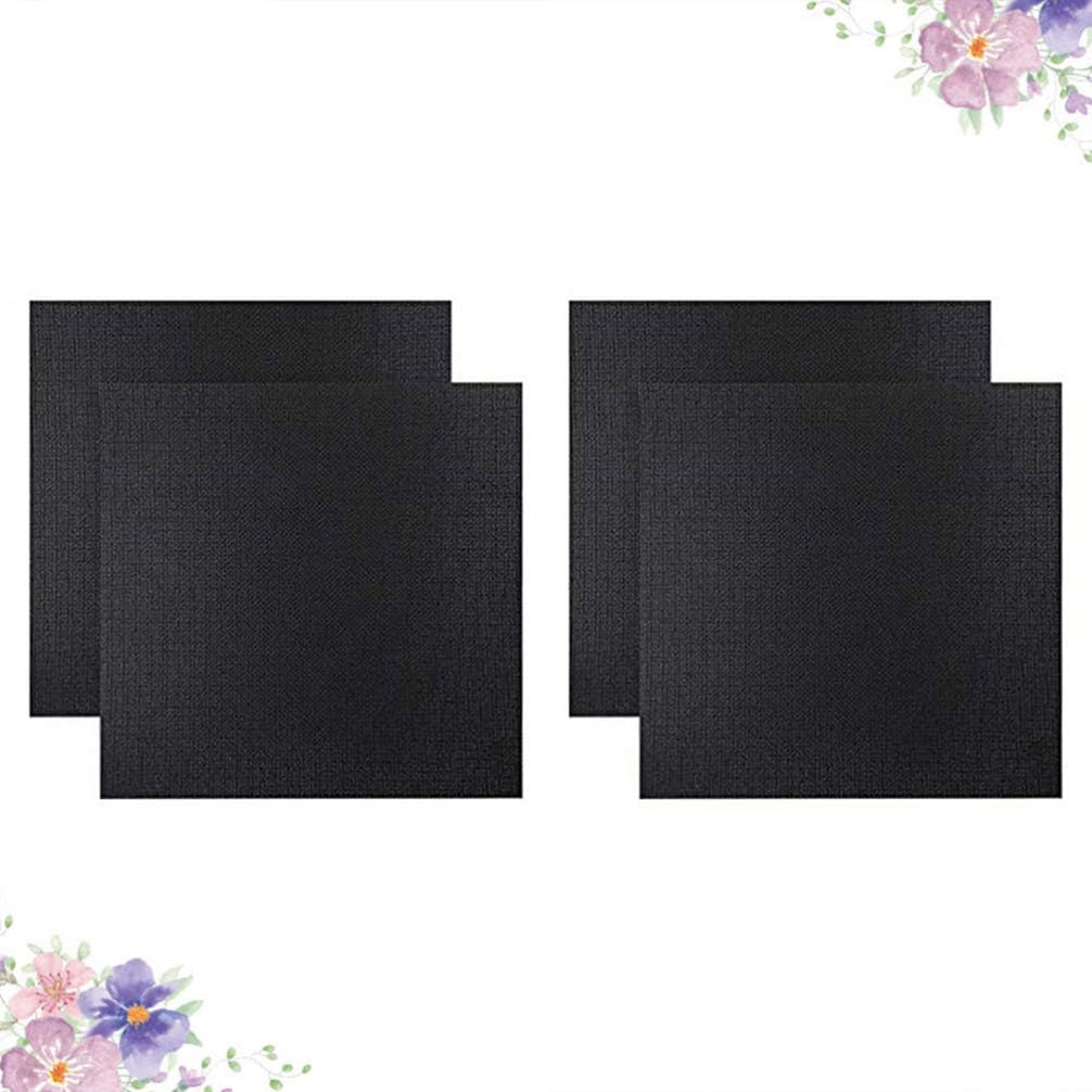 Black Embroidery Cloth 4pcs for DIY Cross Stitch Projects