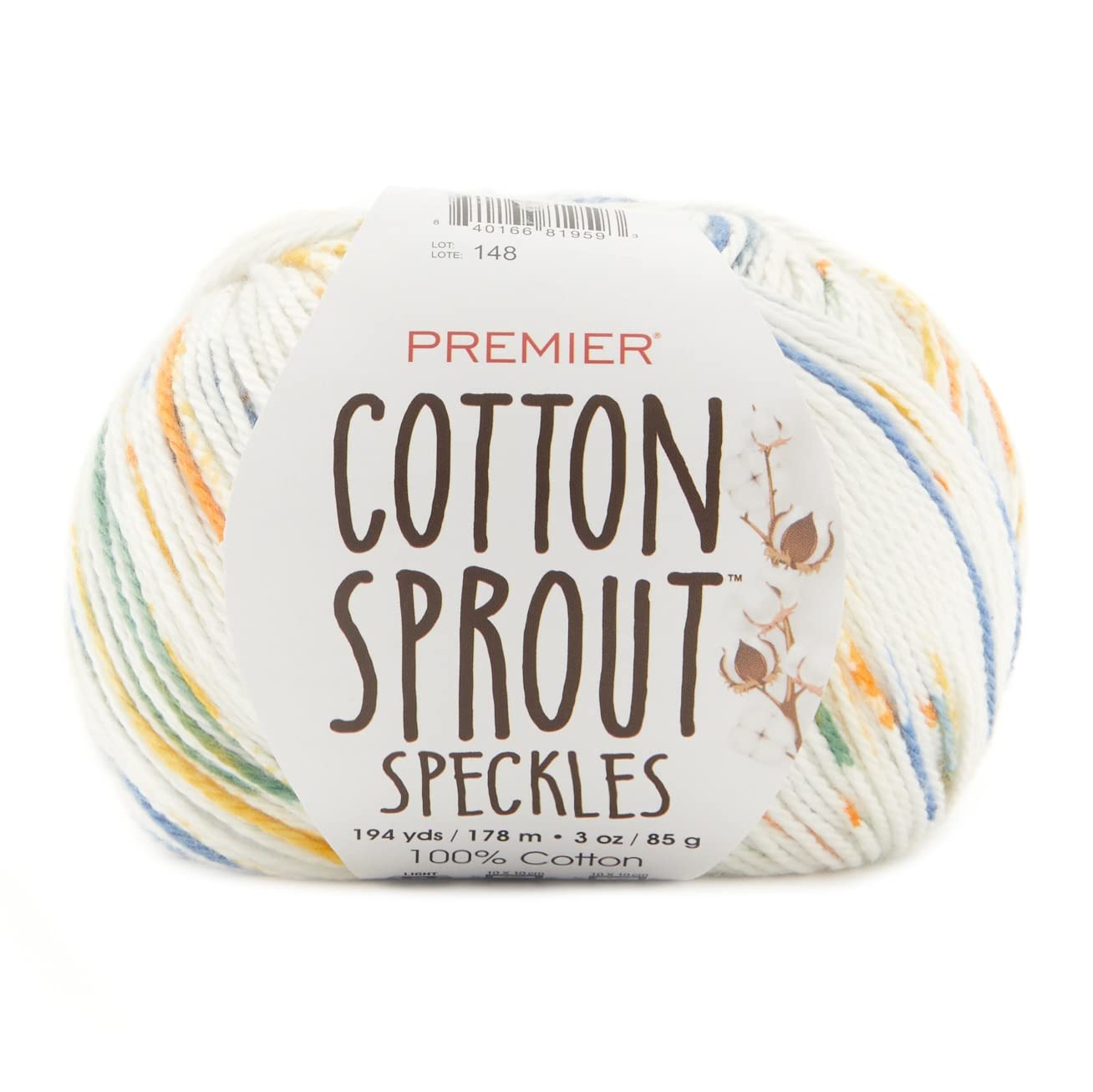 Cotton Sprout Speckles Yarn Surfboard : fil tricot pour vêtements d'été légers