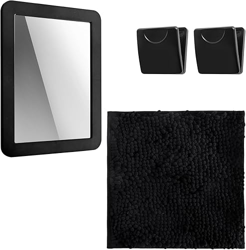 Juego de 4 accesorios de casillero magnético para taquilla, espejo magnético, juego de accesorios de casillero cuadrado de 10 x 10 pulgadas,