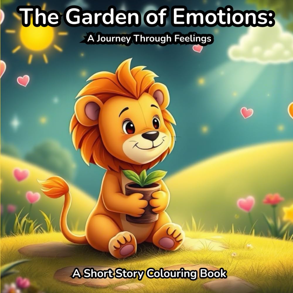 The Garden of Emotions: A Journey Through Feelings: A Short Story Colouring Book for Kids
