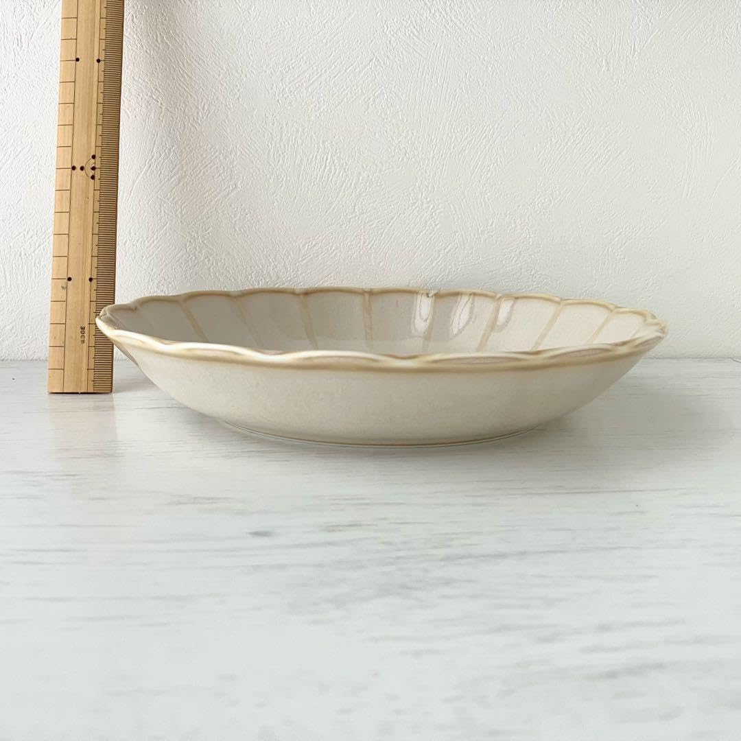 Amazon | ヴィンテージ パスタ皿 深皿 22cm ホワイト 2枚 セット