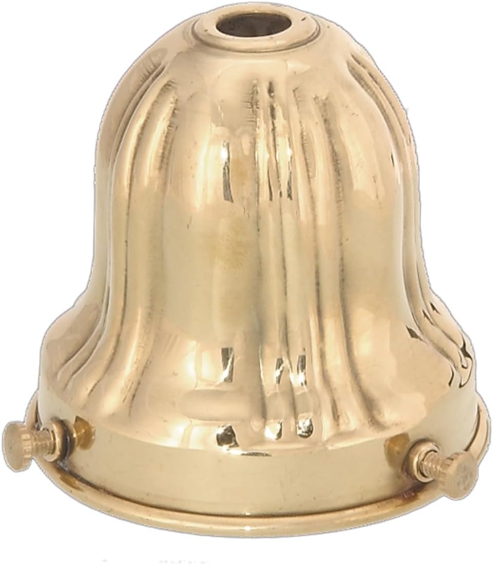 B&P Lamp® 2 1/4" Fitter, Sheffield Design Shade Holder, Unfinished Brass