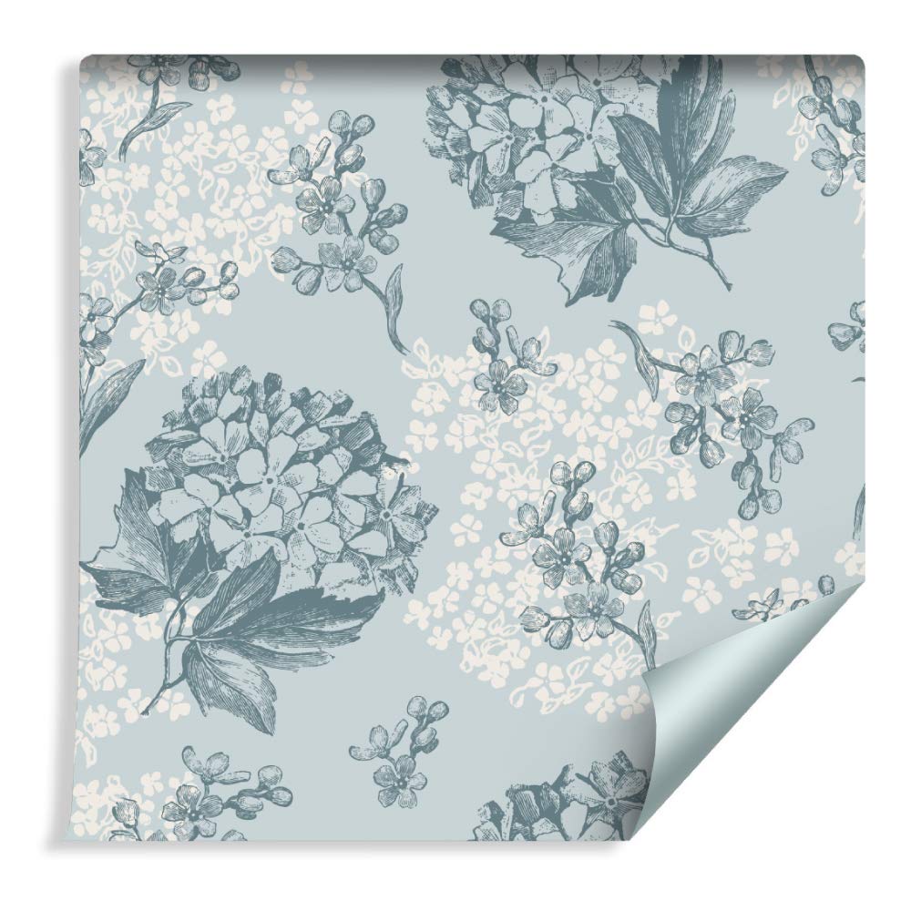 Muralo Papier Peint Motif Rétro Fleur Douce - 10m x 53 cm
