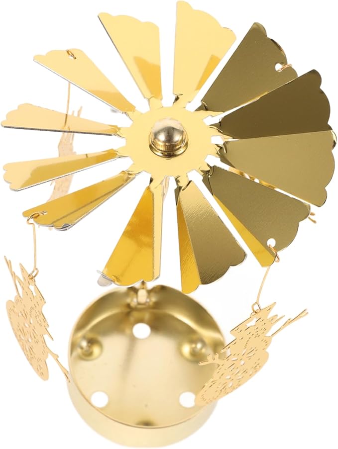 PRETYZOOM Carousel Candle Holder Christmas Candle Holder Tea Light
