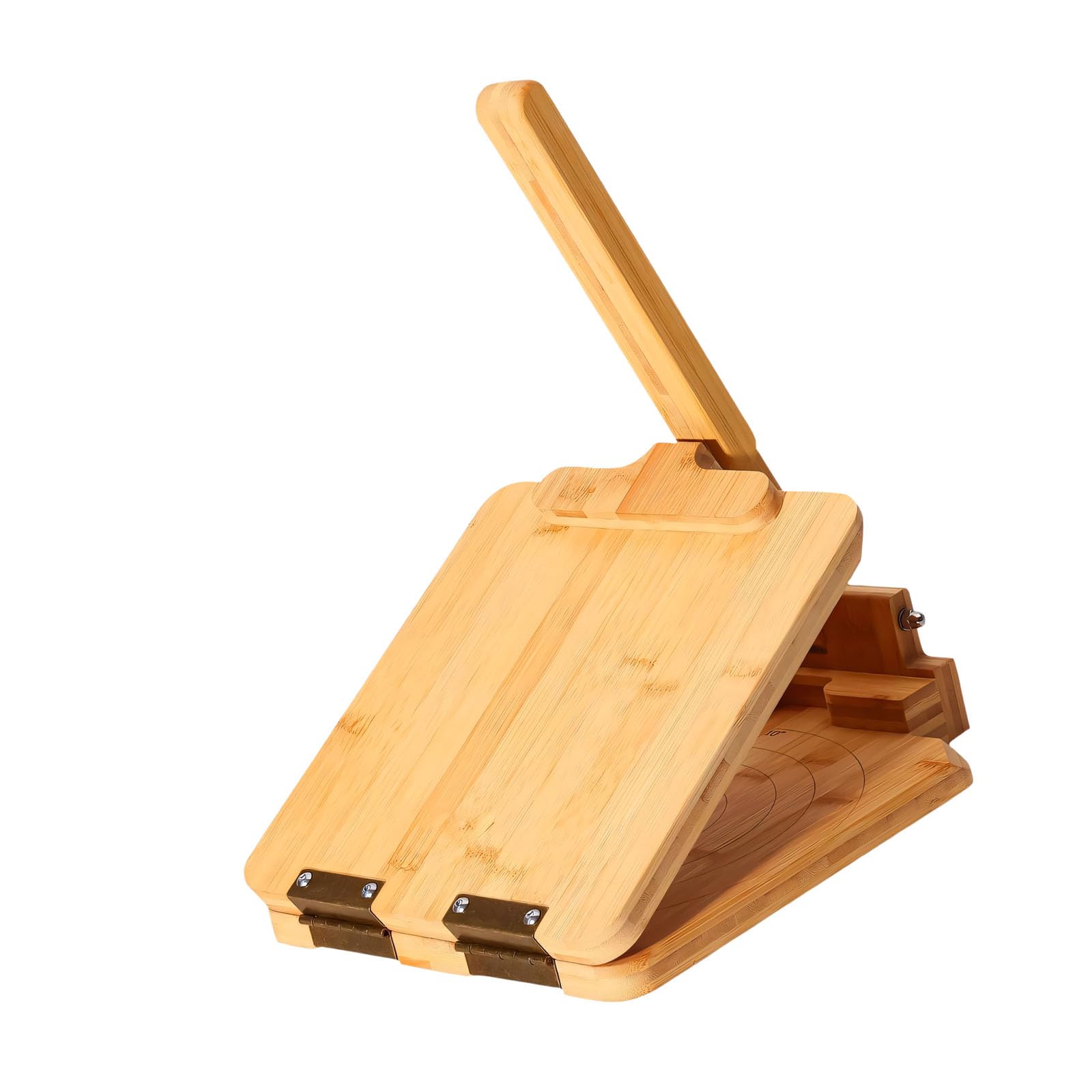 Kalttoy Artisanal Wood Dough Maker with Metal Joint for Homemade Crepes and Flapjacks Kitchen Wrap Tool