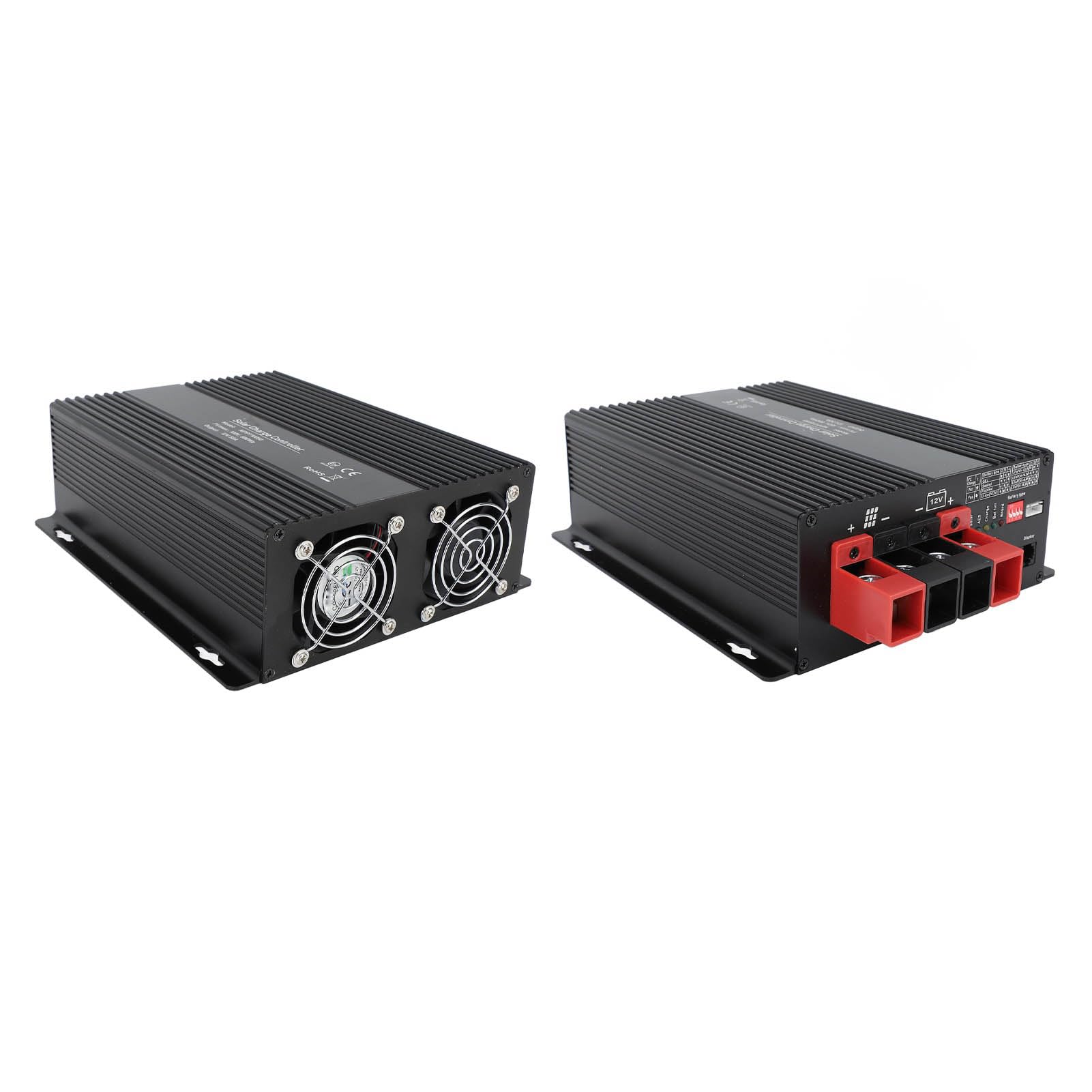 Kontroler ładowania Słonecznego, Regulator ładowania Słonecznego MPPT ze Stopu Aluminium ABS 12 V 40 A 680 W z Wejściem 100 V, Zabezpieczenie Przed Przegrzaniem i Przeładowaniem dla