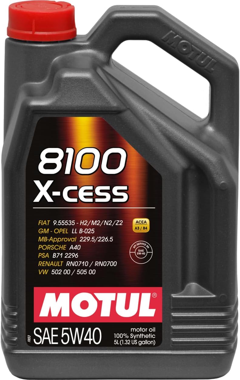 8100 X-Cess Gen 2 SAE 5W40 Full Synthetic Motor Engine Oil 5 Liter Bottle
