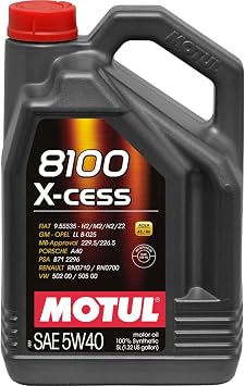 MOTUL 8100 X-Cess Gen 2 SAE 5W40 Full Synthetic Motor Engine Oil 5 Liter Bottle