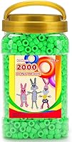 Vista 38 de IOOLEEM Cuentas de pony (2000 piezas, cuentas de pony negras), cuentas para hacer joyas, cuentas para manualidades, suministros para ensartar