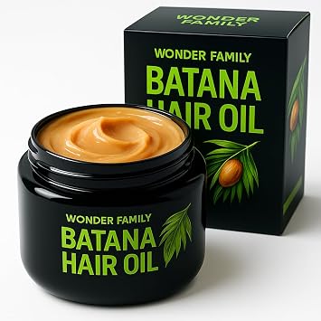 WONDER FAMILY Raw Batana Oil Paste for Hair Growth Honduran Curly Hair Oil for Frizzy Hair Aceite de Batana Para La Caida del Cabello Dry Scalp Care Kit with Batana Paste & Scalp Massager