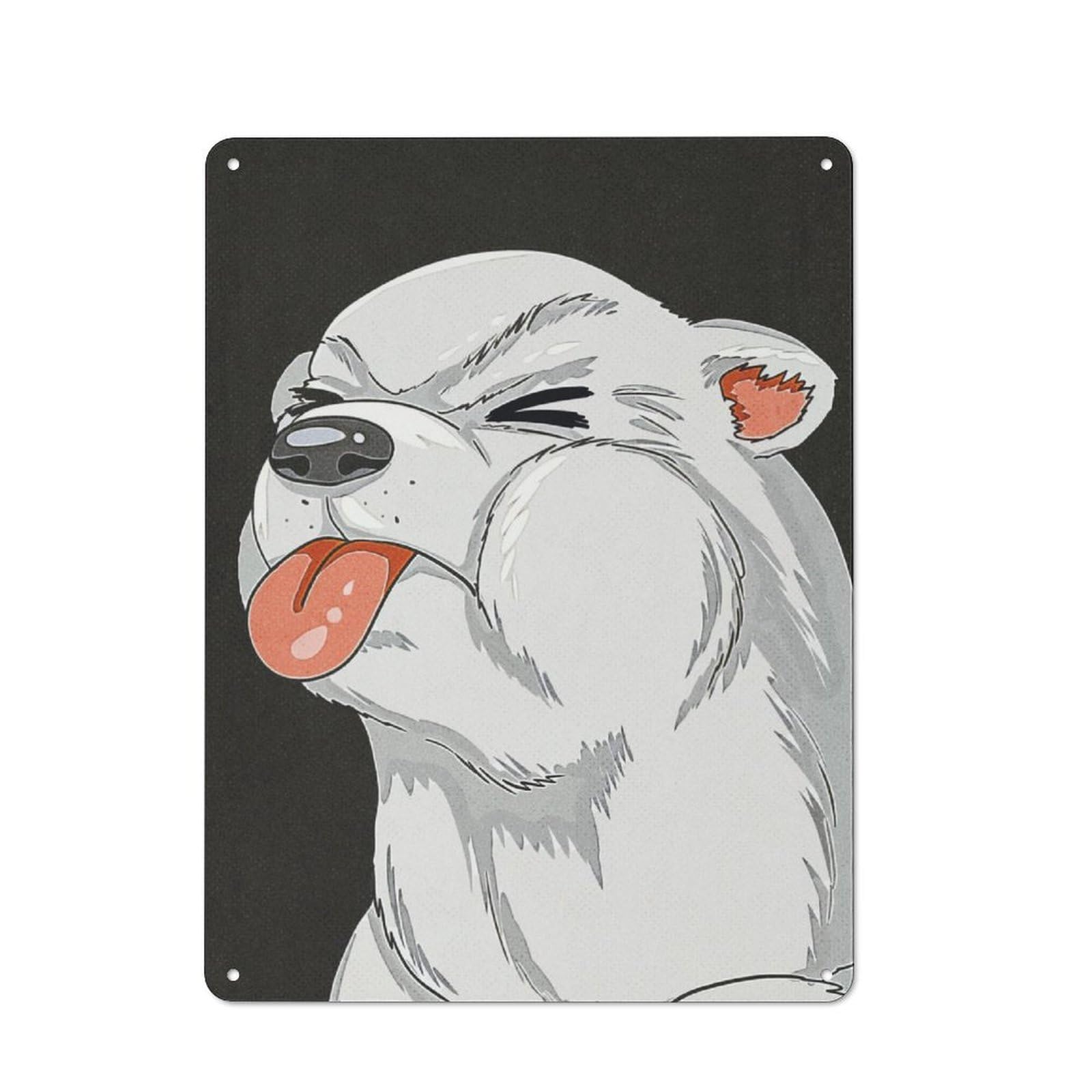 Retro Metal Sign 40x30cm Featuring Meme Dog, Home Bar Decor for Pub, Home Bar, Shed Or Man Cave