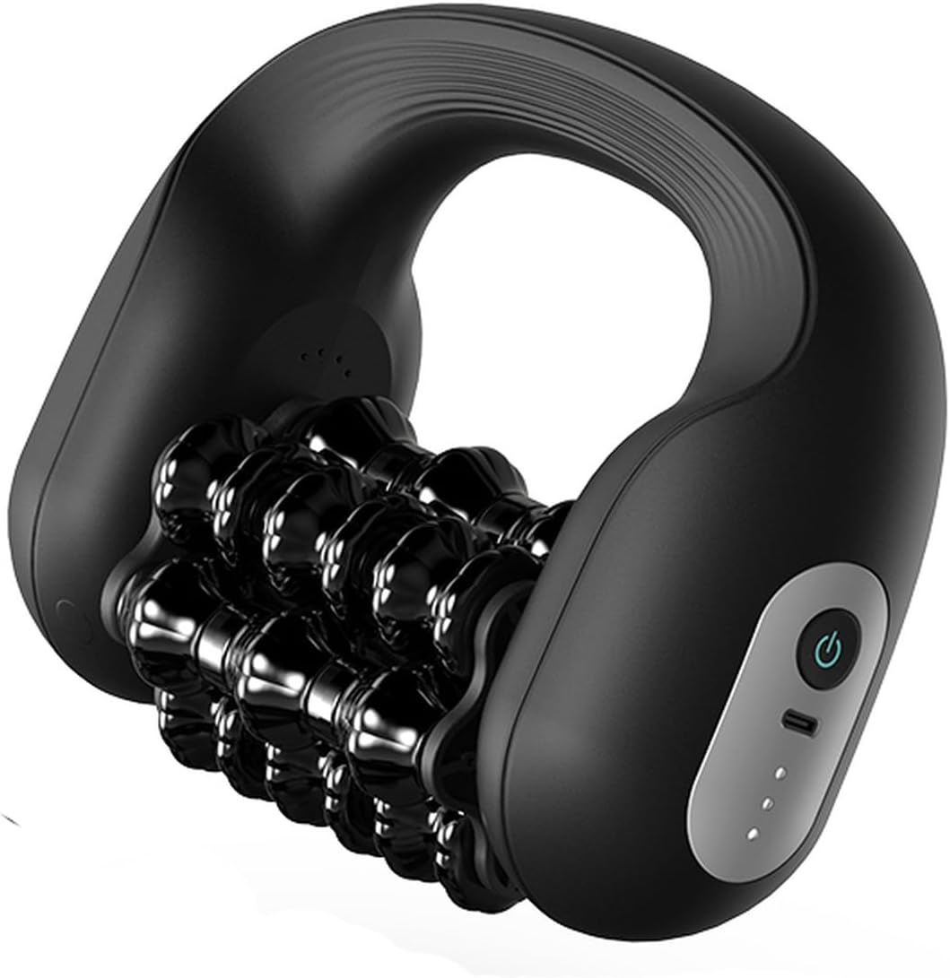 Electric Muscle Roller for Post-Workout Recovery, Deep Rolling Massager for Legs, Calves, Back & Neck, Handheld Powered Rolling Tool, Rechargeable, 3 Speed Fitness Recovery