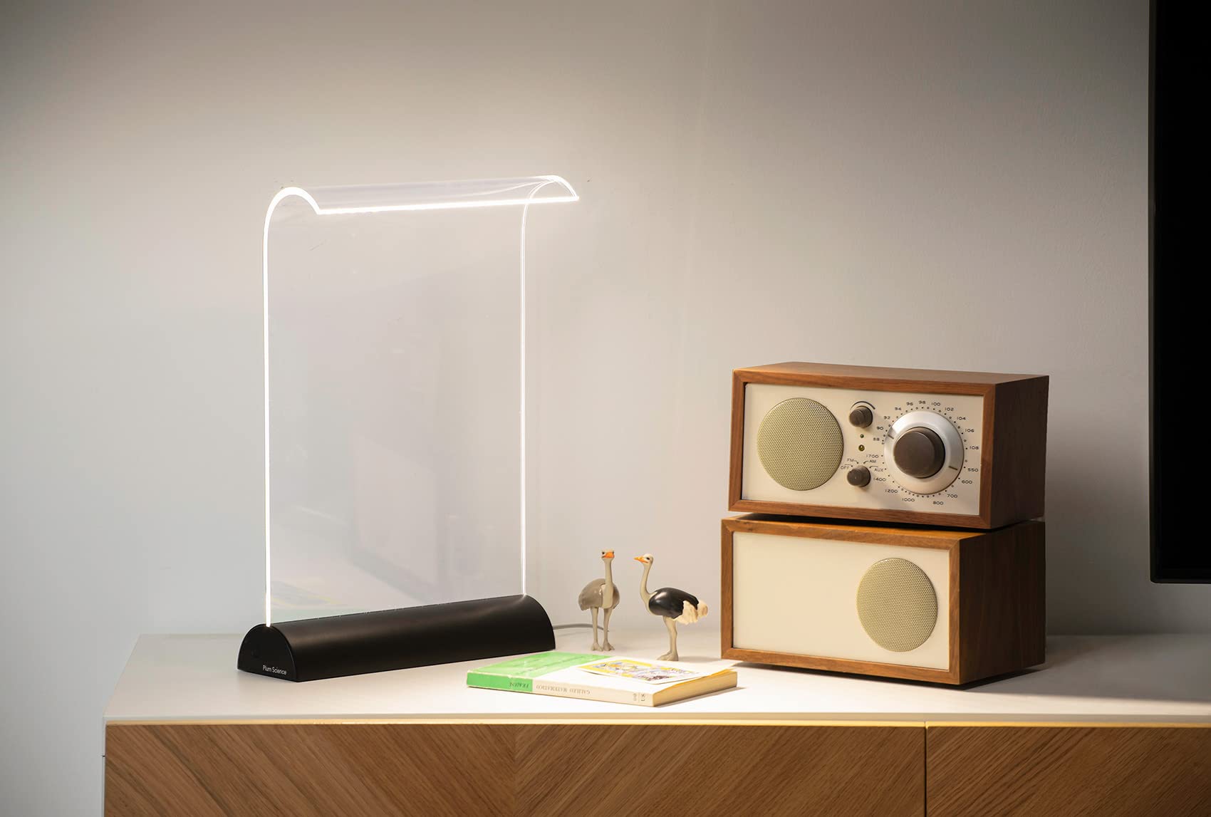 Glowide デスクライト : Plum Science LED GW1000-B 目に優しい 影が出 