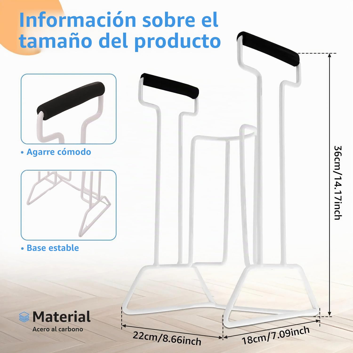 Calzador De Medias De Compresión De Acero,Calzador De Calcetines,Calzador De Medias De Compresión,Aparato Para Poner Medias,Cómodas Empuñaduras De Espuma,Para Mujeres Embarazadas,Personas Mayores