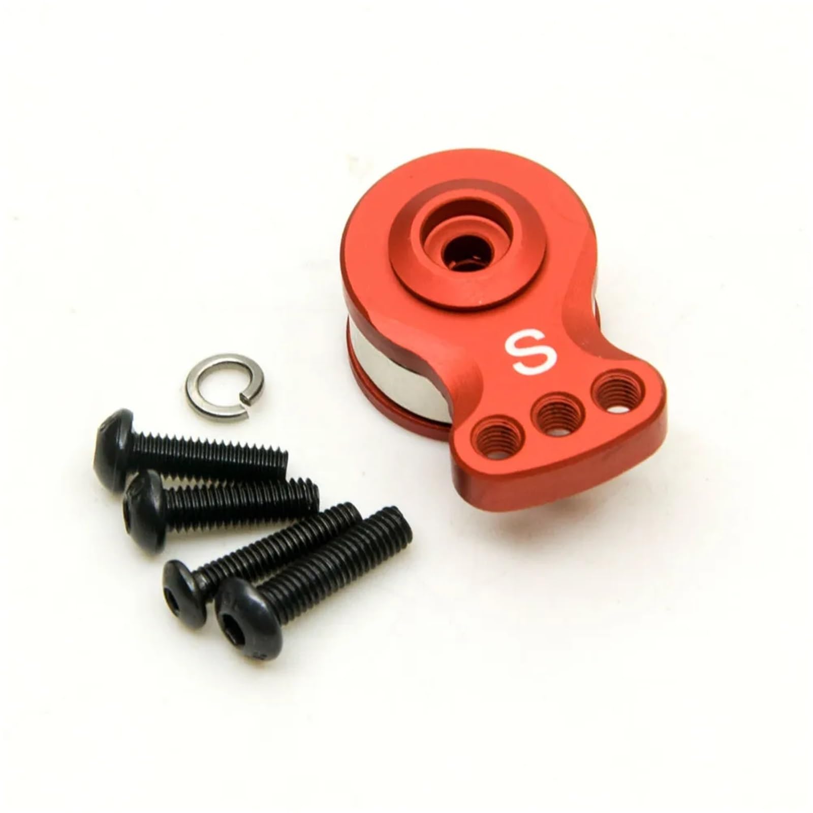 Bras de levier S M L pour Servo Direction 25T en métal rouge Axial