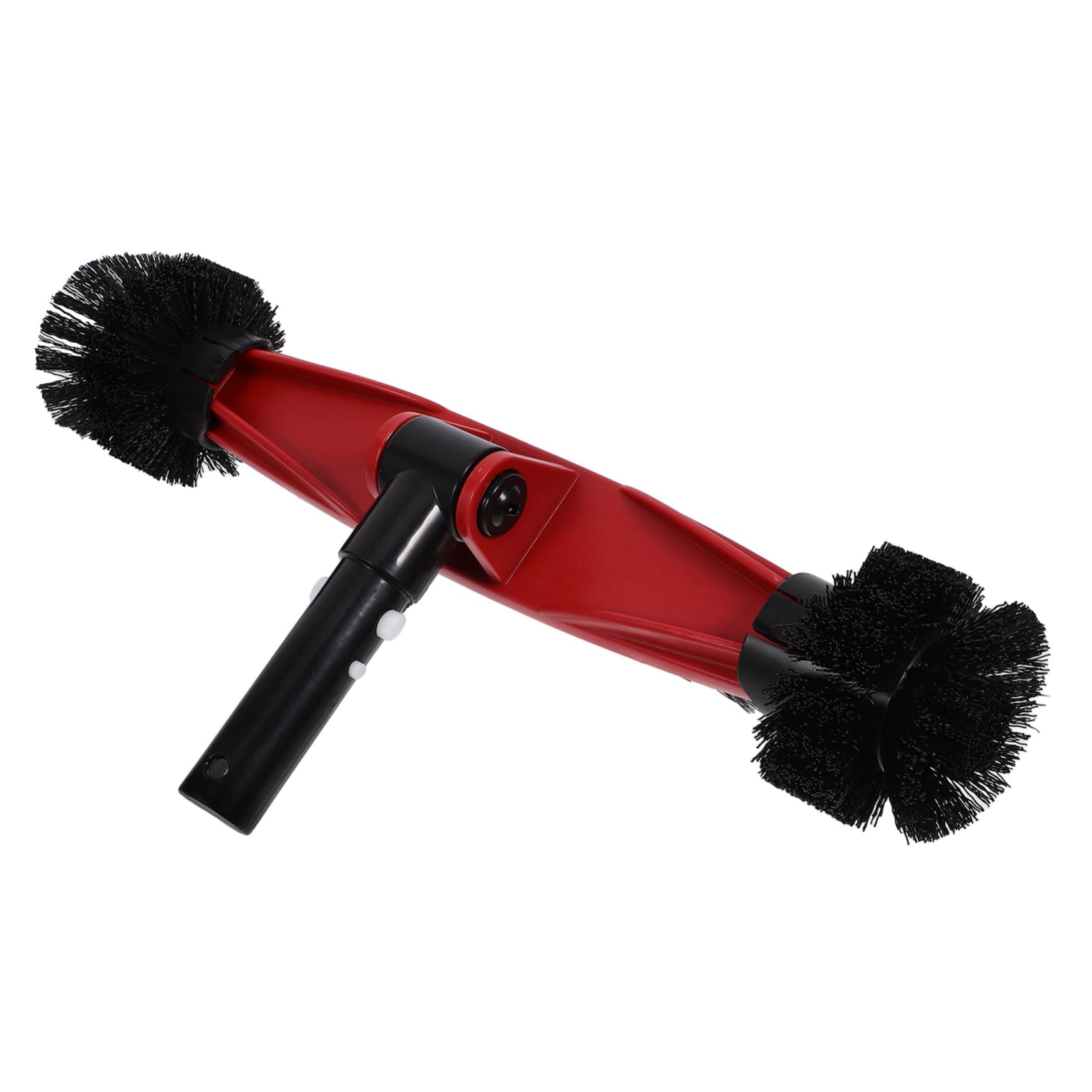 Brosse de Nettoyage pour Piscine avec Manche à Brosse Rotative pour Carrelage et Angles Nettoyage des Algues et Salissures