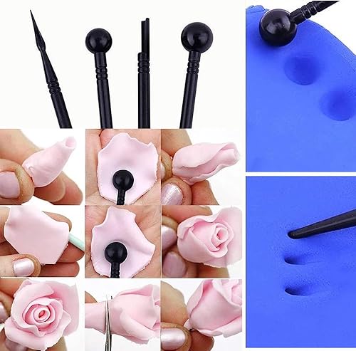 Miniatura 2 de Juego de 31 herramientas de decoración de pasteles, herramienta de fondant, herramienta de arcilla polimérica, kits de herramientas de escultura de