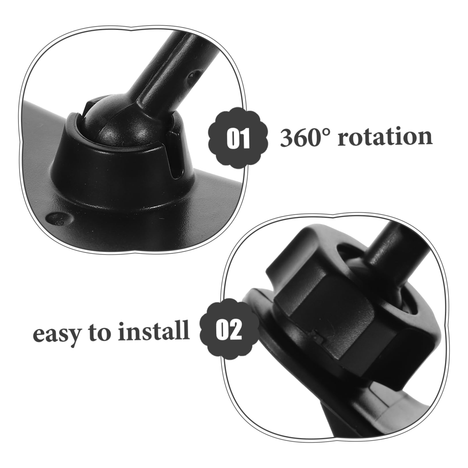 COOLHIYA Car Baby Mirror Rear View Child Observation Mirror Universal Fit 360° Rotation Easy to Install Safe Driving