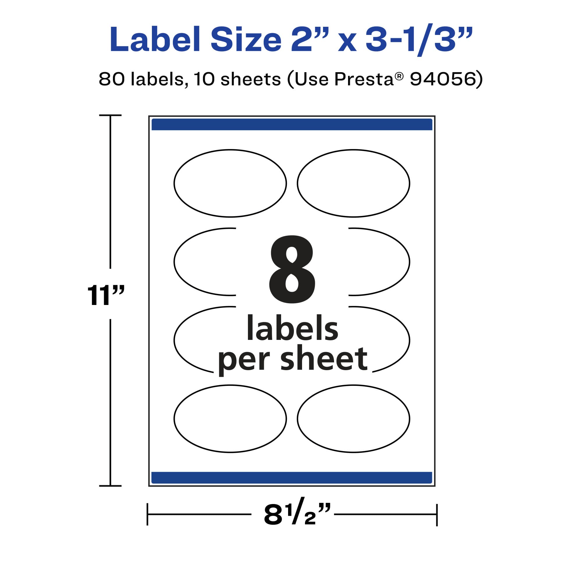 Avery Clear Labels Avery Waterproof Oval Labels - 2x3.33 Inch Oil ...