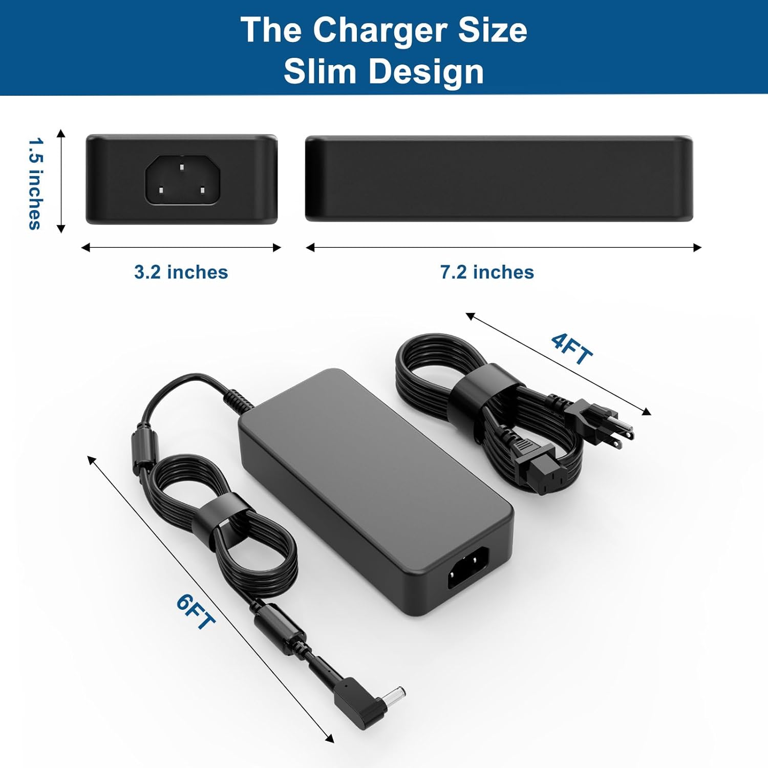 330W AC Charger for Acer Nitro 17 AN17-41-R7G3 AN17-41-R7GT AN17-41-R5Y5 Nitro 16 AN16-41-R7FA AN16-41-R5KC AN16-41-R1WE Predator Helios 18 16 Neo 18 16 Laptop Power Supply Adapter