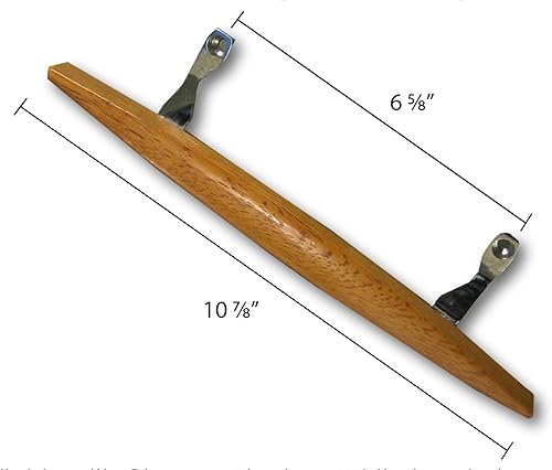 Miniatura 4 de Manija de puerta corredera de madera estilo canoa | Elegante manija de puerta de patio de vidrio deslizante de repuesto para accesorios y reparación