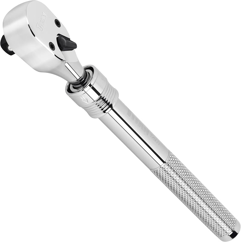 Chave catraca extensível Titan 12069 com acionamento de 9,5 mm, 21,3 a 31,1 cm e 72 dentes