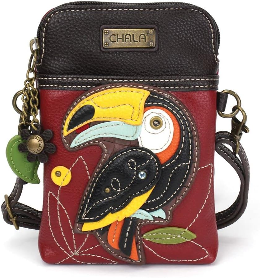 Chala Handbags Toucan Cellphone Crossbody Handbag