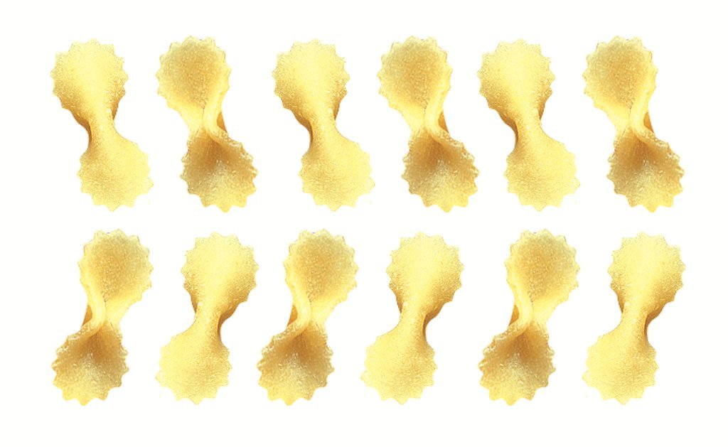 De Cecco Pasta No.95 Made in Italy High in Proteing & Iron Bronze die, Farfalline, 80 Oz, Pack of 5